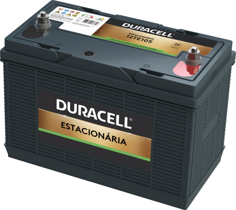 bateria estacionaria 12v 105ah c100 nobreak solar 12te105 - duracell