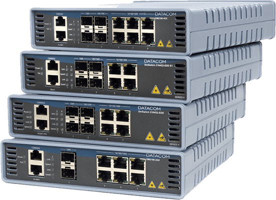 switch datacom edd 4 portas lan 10, 100, 1000base-tx 2 portas wan ópticas 1000base-x 2104g2-edd series ii