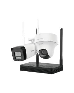 Kit Câmera IP 1 Bullet + 1 Turret + NVS Hikvision NKS424W02H