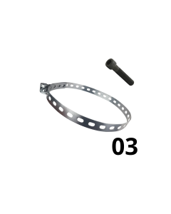 FITA BAP 3 C/ PARAFUSO FG GALVANIZADA (KIT 10 UNIDADES)